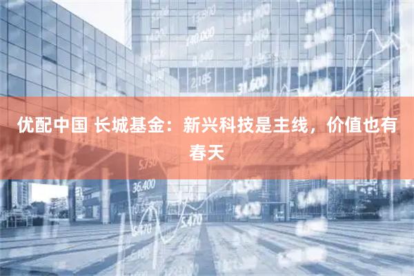 优配中国 长城基金：新兴科技是主线，价值也有春天